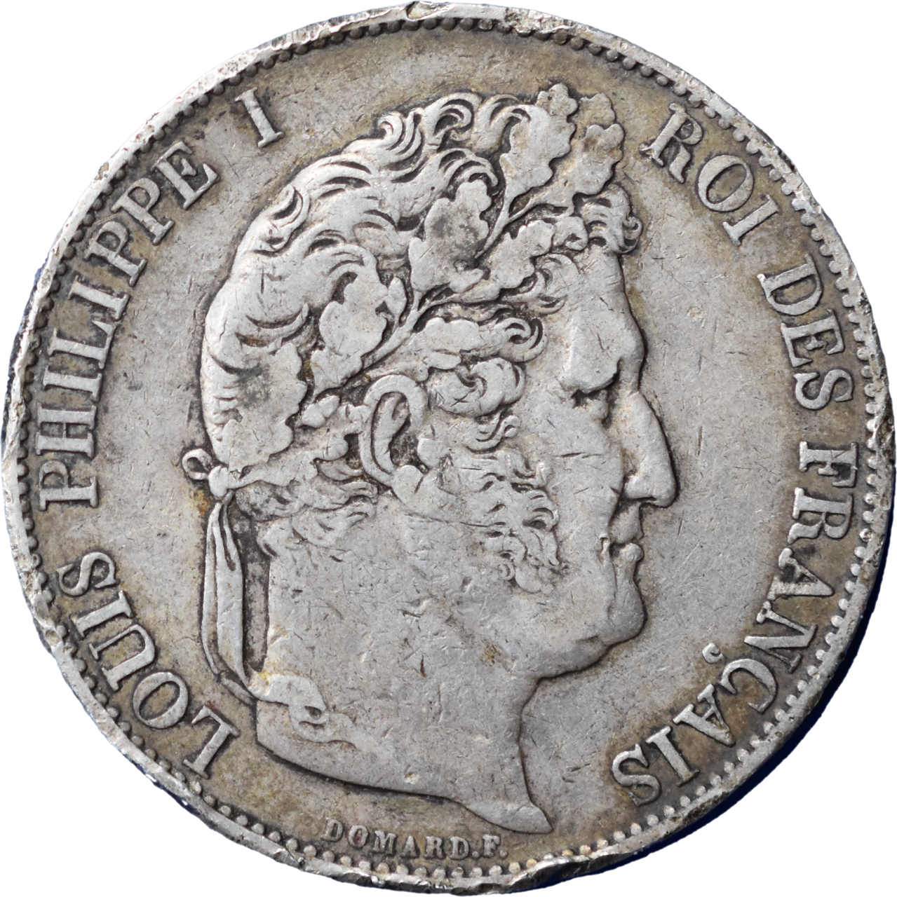 5 francs 1846 BB Louis-Philippe I droit