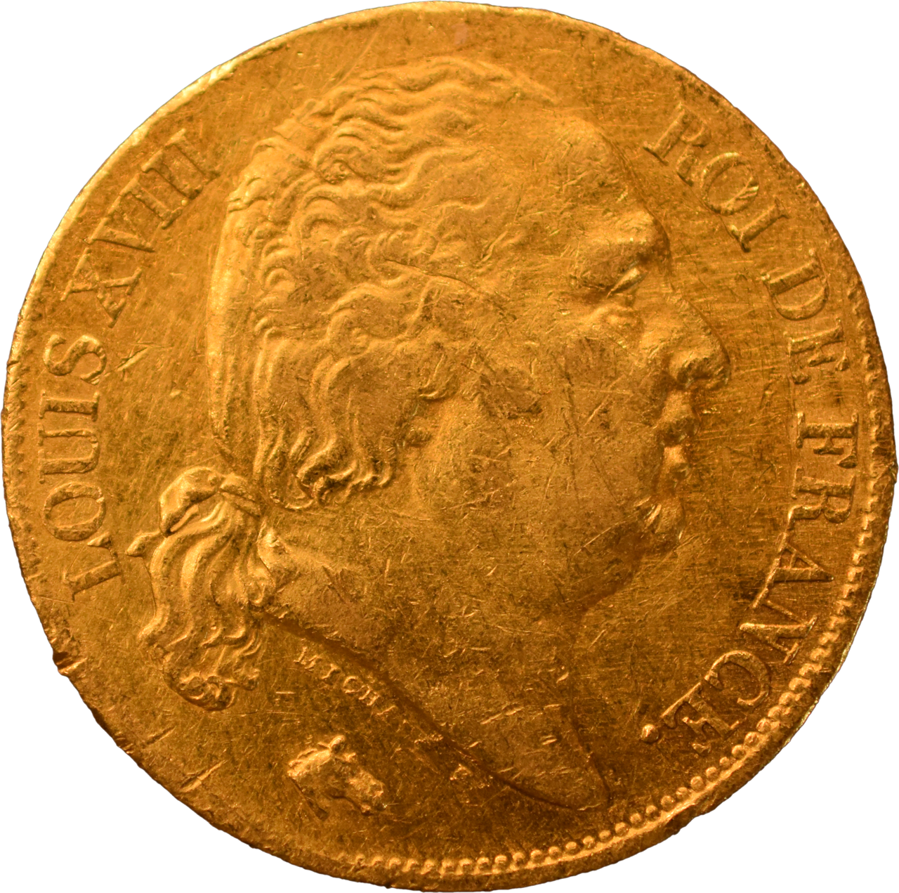 20 francs Louis XVIII 1817 L TTB droit