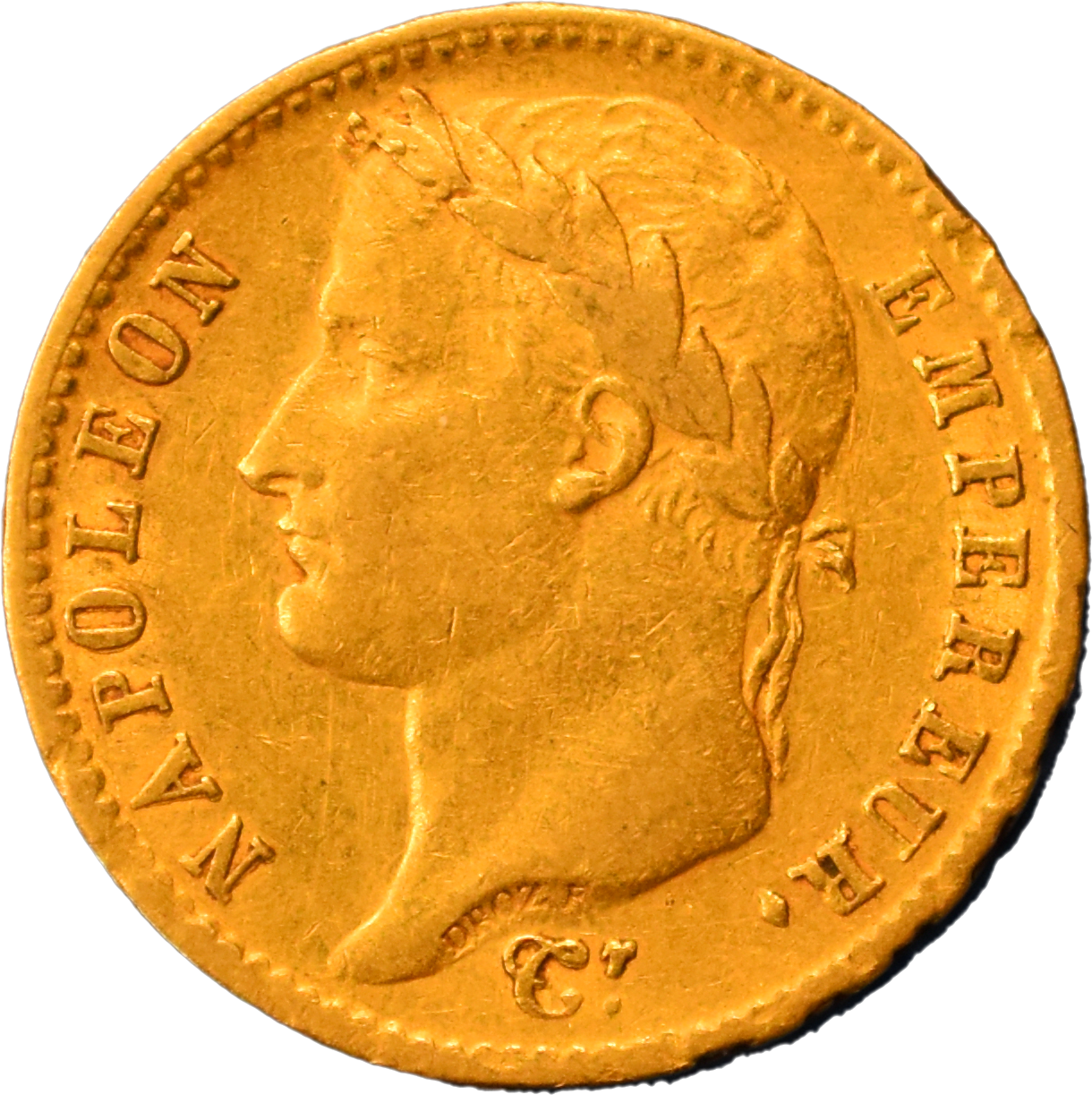 20 francs Napoléon 1810 A TTB droit