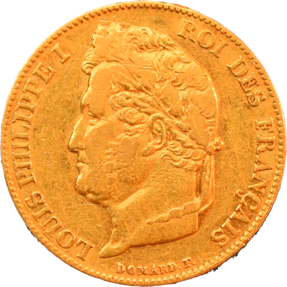 20 francs Louis-Philippe I 1839 A TTB droit