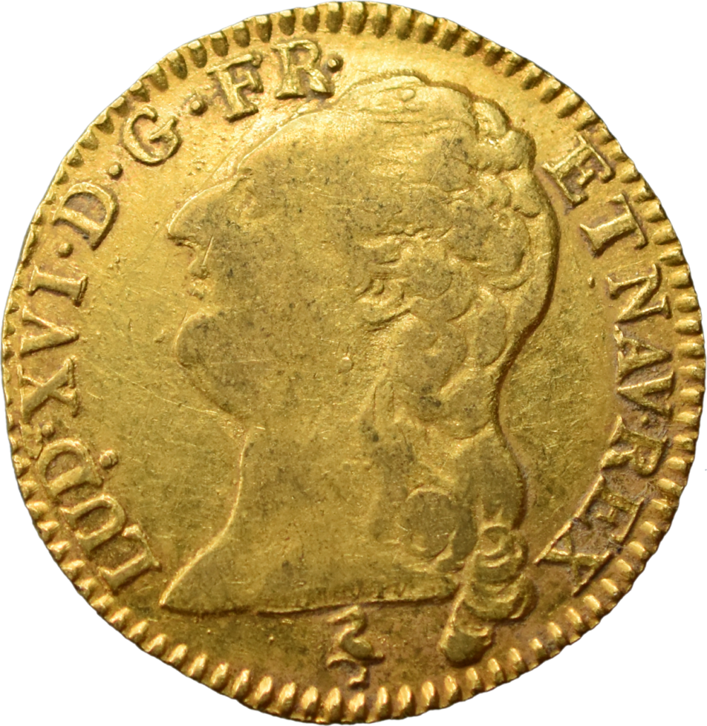 Louis XVI louis d’or 1786 A TTB droit