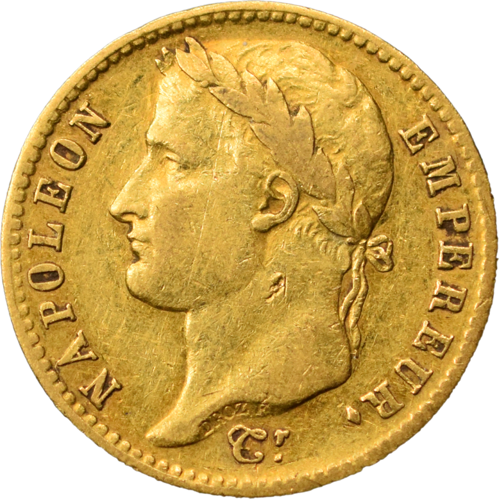 20 francs Napoléon 1810 W TB+ droit