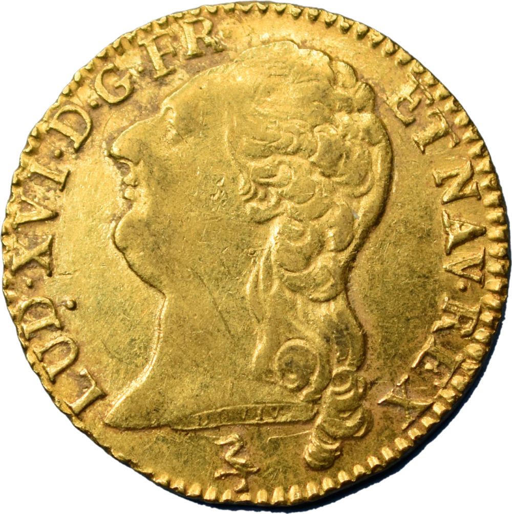 Louis XVI louis d’or 1788 A TTB+ droit