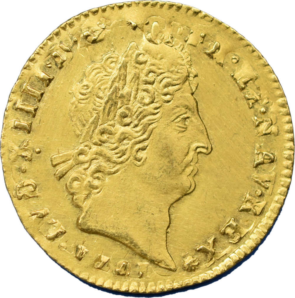 Louis XIV louis d’or aux huit L et aux insignes 1701 Lille SUP droit