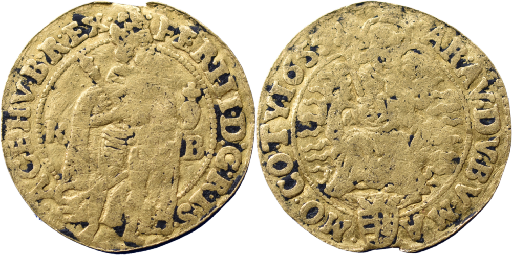 1 Florin / Ducat Hongrie Ferdinand III 1655 B+ droit et revers