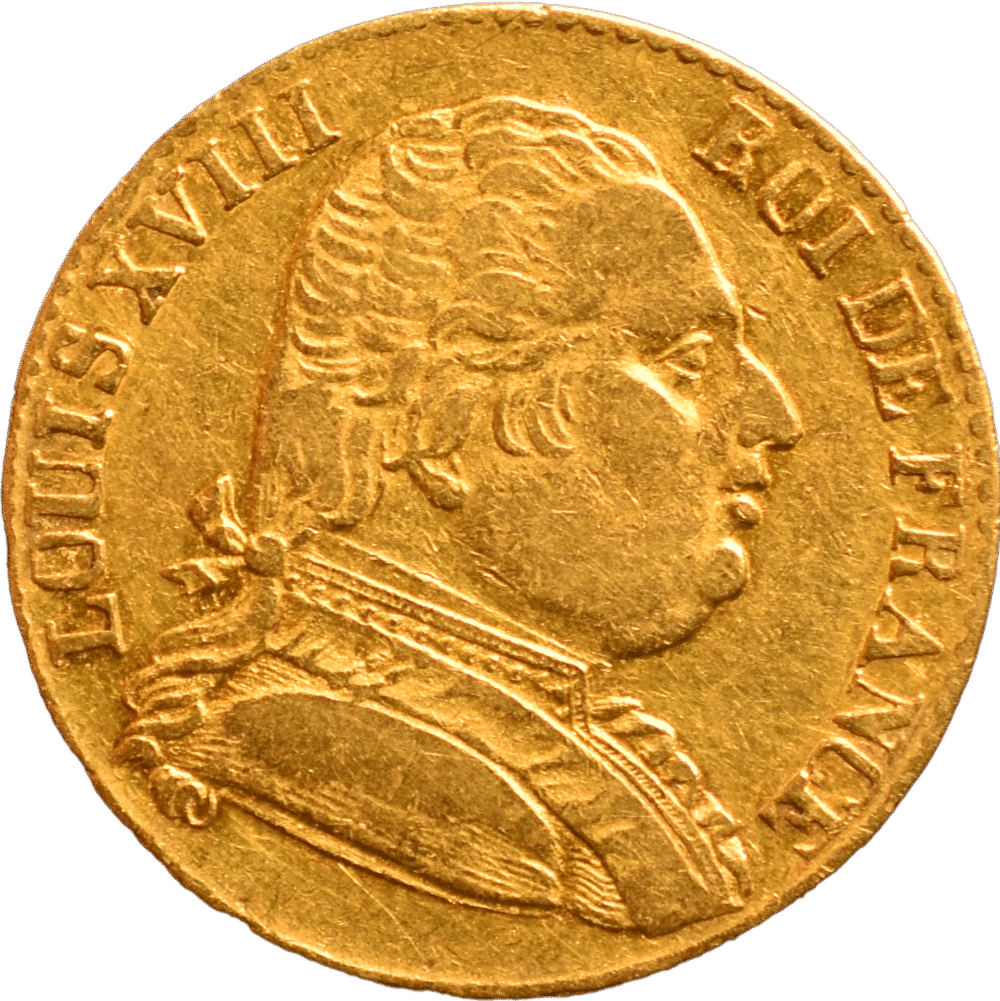 20 francs Louis XVIII 1815 R TTB droit