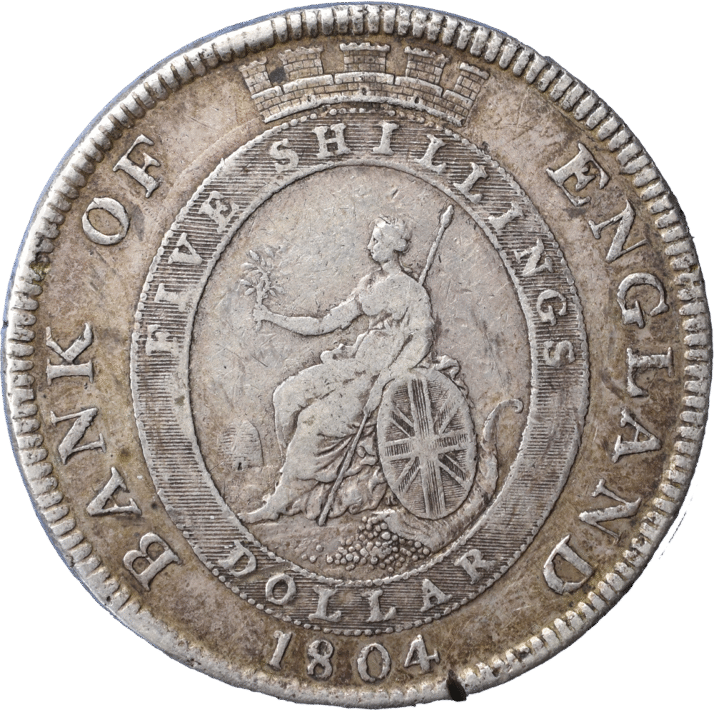 GEORGES III 1 Dollar ou 5 Shillings TTB R2 revers
