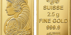 Lingotin 2,5 grammes d’or 999 PAMP