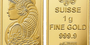 Lingotin 1 gramme d’or 999 PAMP