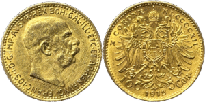 10 couronne Autriche Francois Joseph Ier selon disponibilité droit et revers