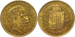 20 francs 8 forint Hongrie