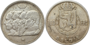 100 francs Belgique Prince Charles droit et revers