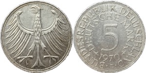 5 deutsche mark droit et revers