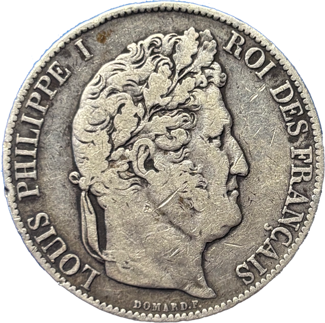 5 francs Louis Philippe 1846 K TB R1 droit