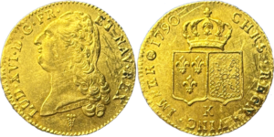 Louis XVI double louis d’or 1790 K SUP+ droit et revers