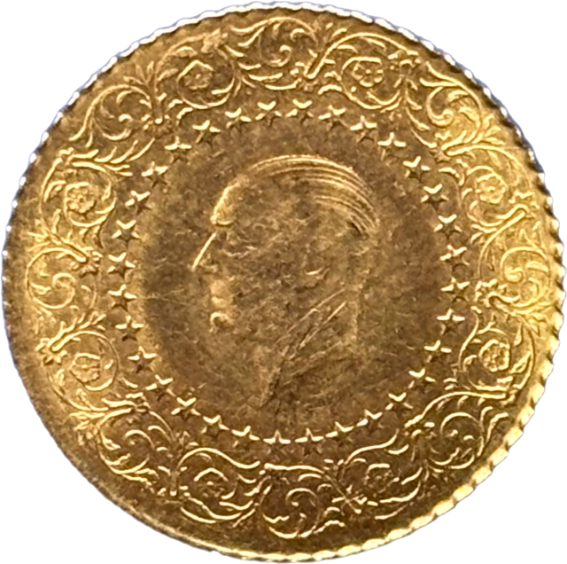 25 kuruş SPL Atatürk 1967 droit