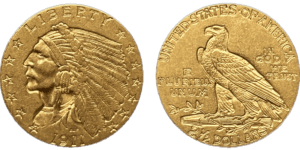 2½ Dollars Or Indian Head Quarter Eagle 1911 — Philadelphia droit et revers
