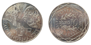 10 euros Régions de France 2012 argent 500‰ - avers et revers