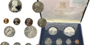 Coffret Iles Vierges Britanniques 1974 PS2 Franklin Mint avec 6 pièces et certificat