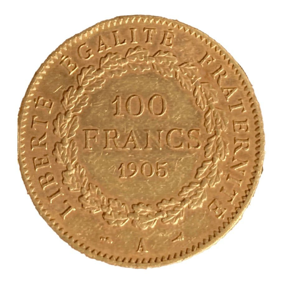 100 francs or Genie revers
