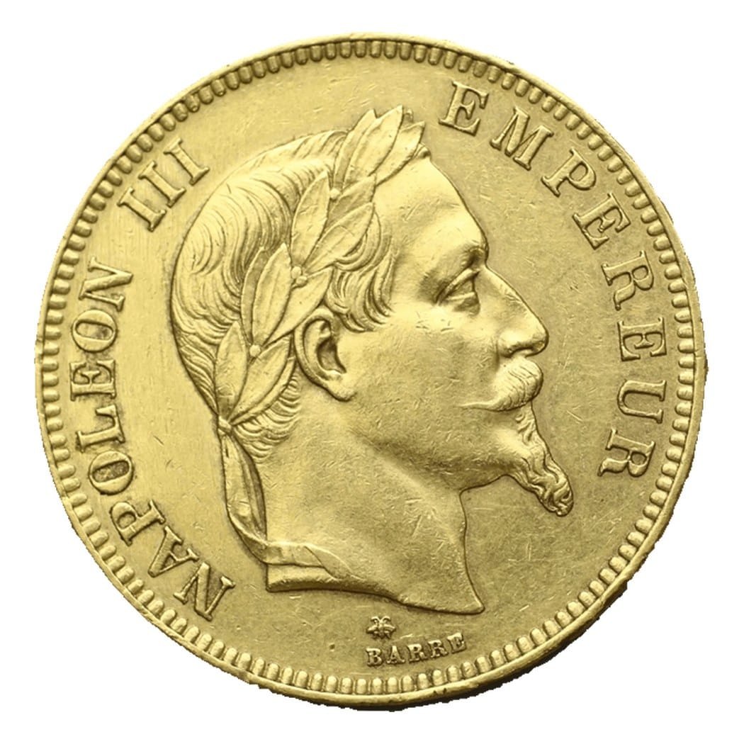 100 francs or Napoléon III tête laurée selon disponibilités - droit