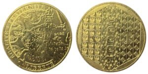 1000 euros or Franc à cheval 2025 Monnaie de Paris — droit et revers