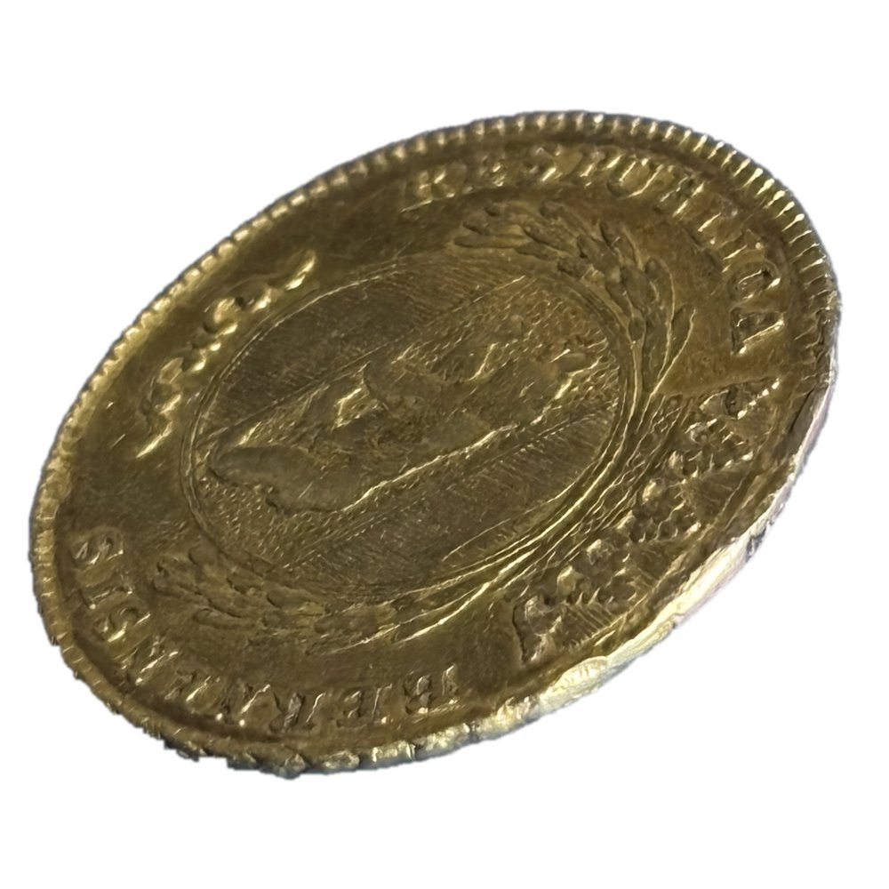 2 duplone or Berne 1795, vue de profil et tranche