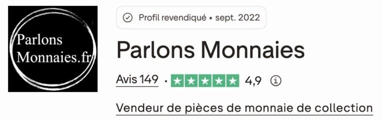 Avis Trustpilot Parlons Monnaies : 149 avis, note 4,9 sur 5